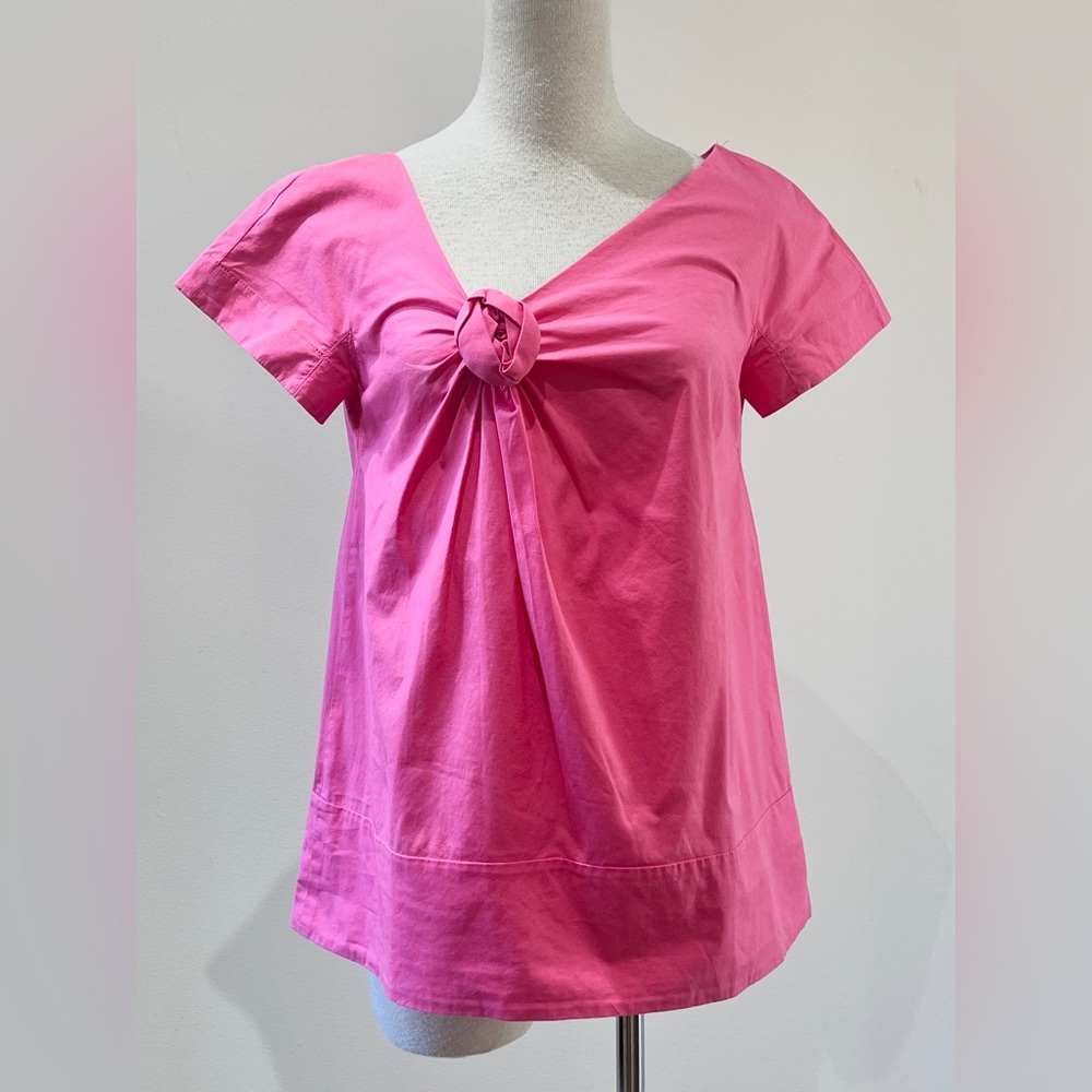 Paule Ka pink rosette blouse